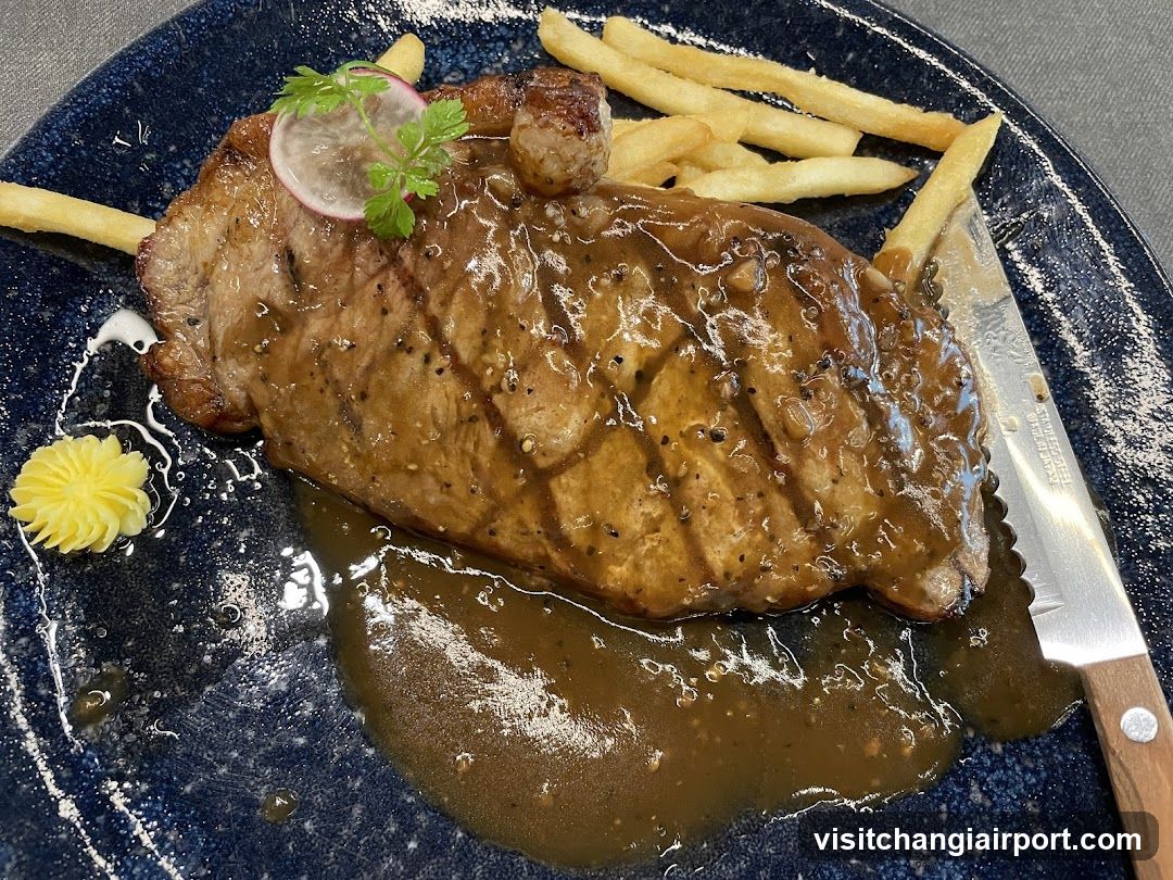Steak with Gravy and Fries