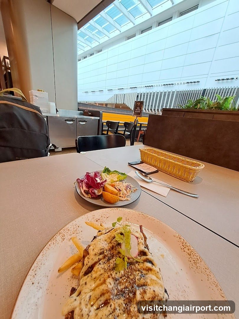 Dining at an Airport Restaurant