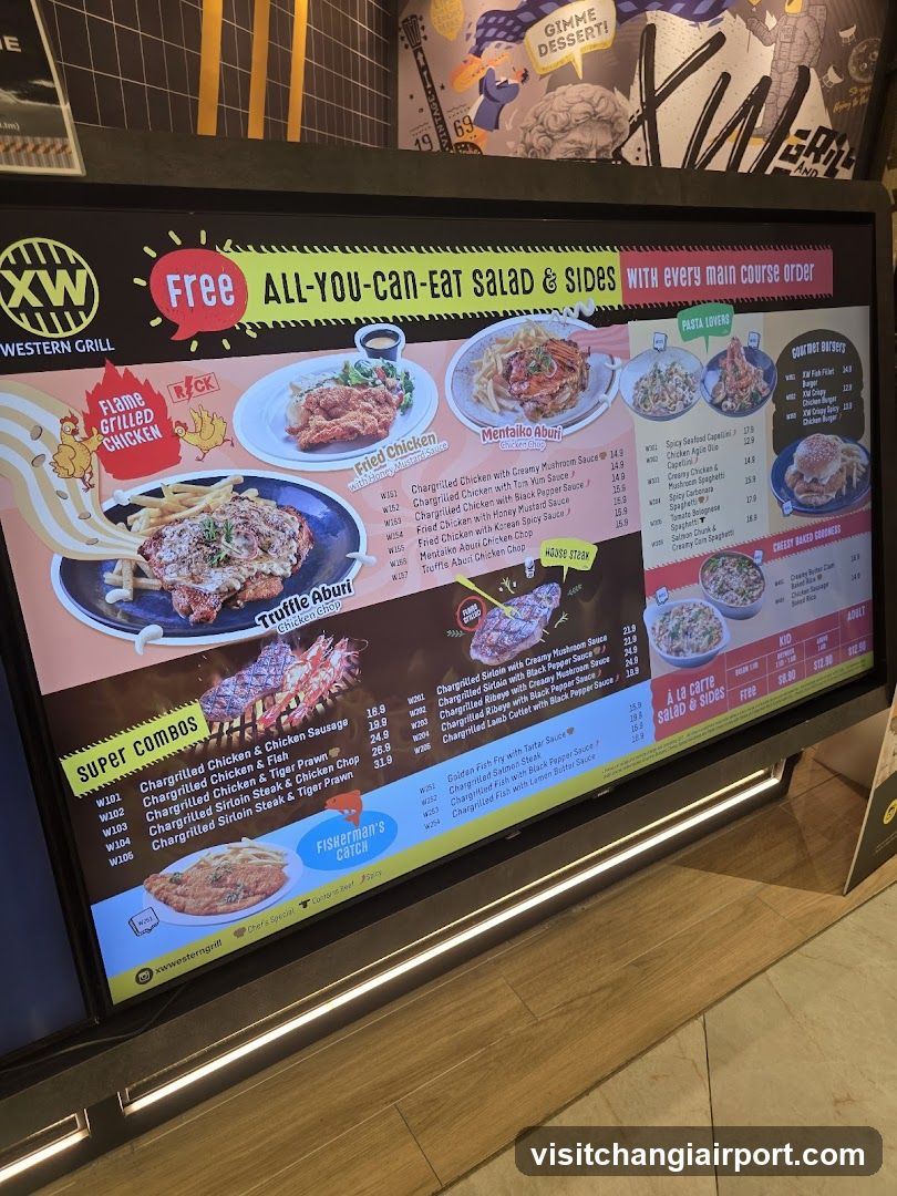 Western Grill Menu Board