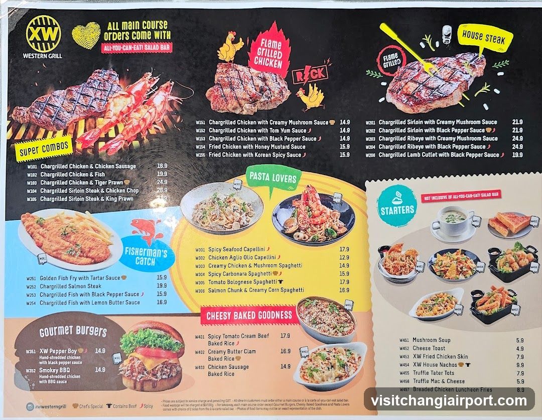 Western Grill Menu