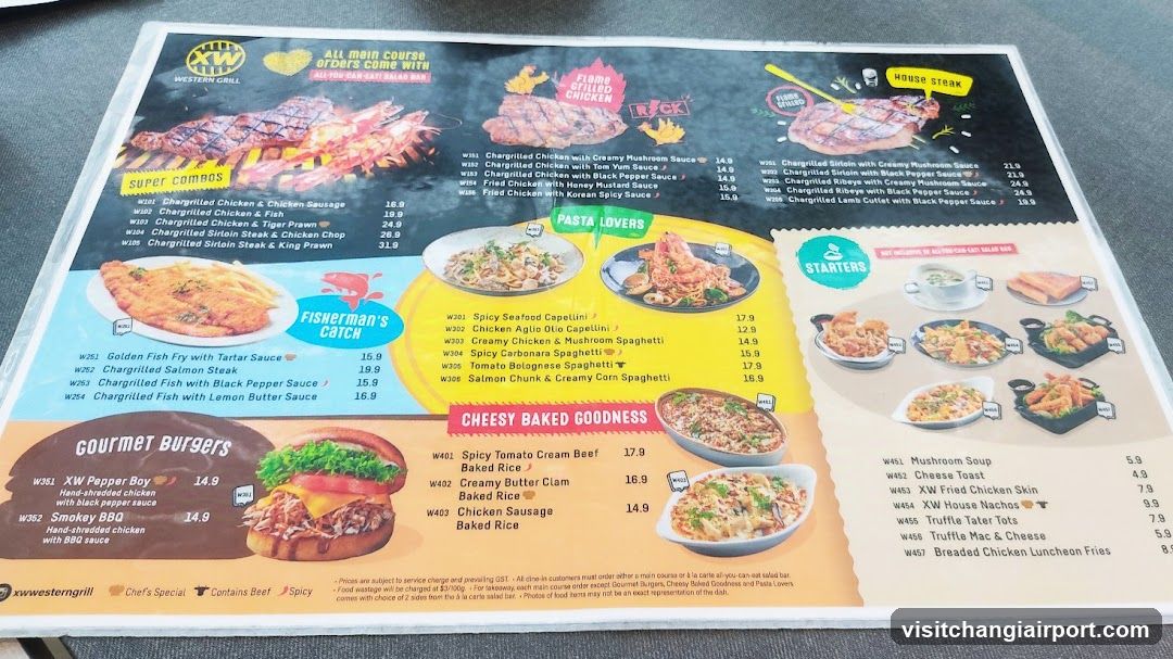 Western Grill Menu