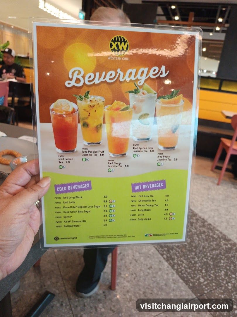Western Grill Beverages Menu