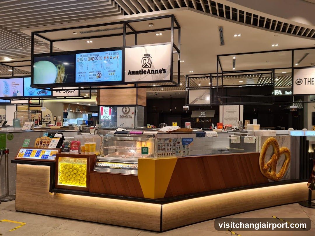 Auntie Anne's Food Stall Interior