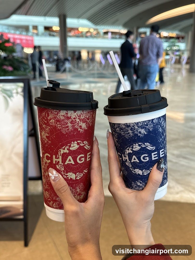 Chagee Drinks in Public Space