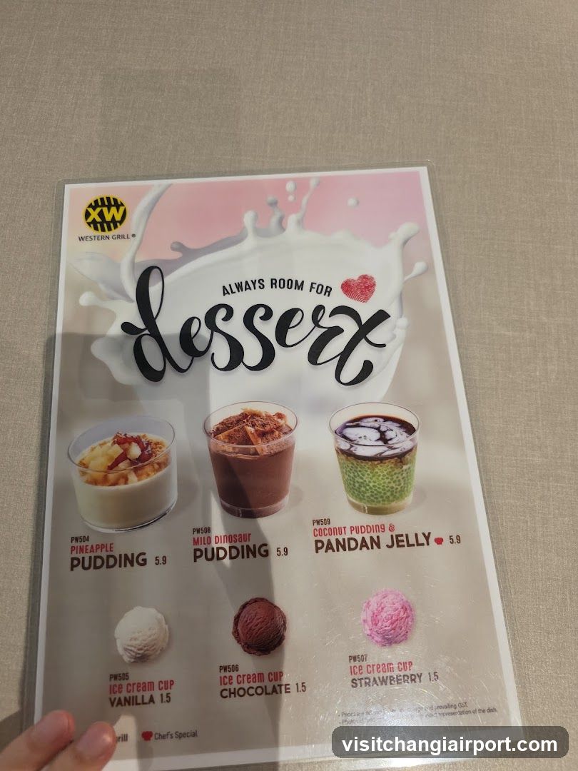 Dessert Menu