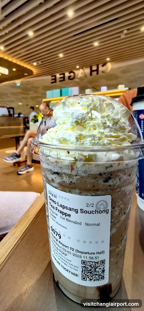 Oreo Lapsang Souchong Tea Frappe