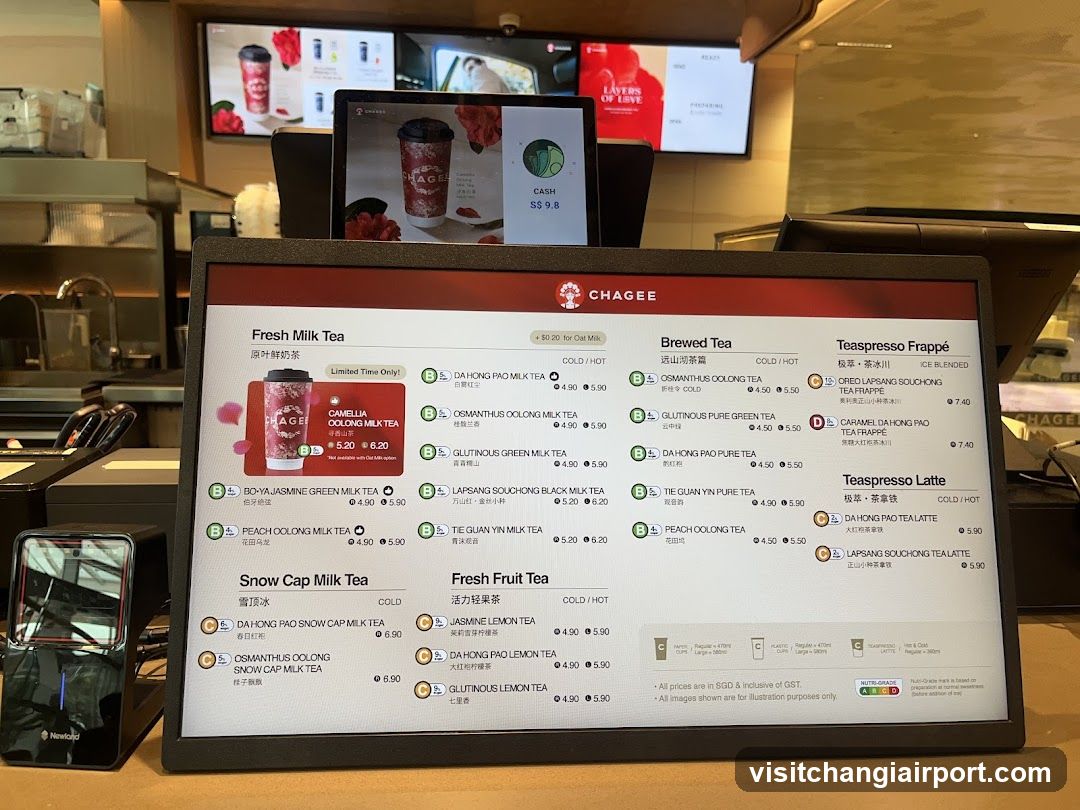 Chagee Menu Board