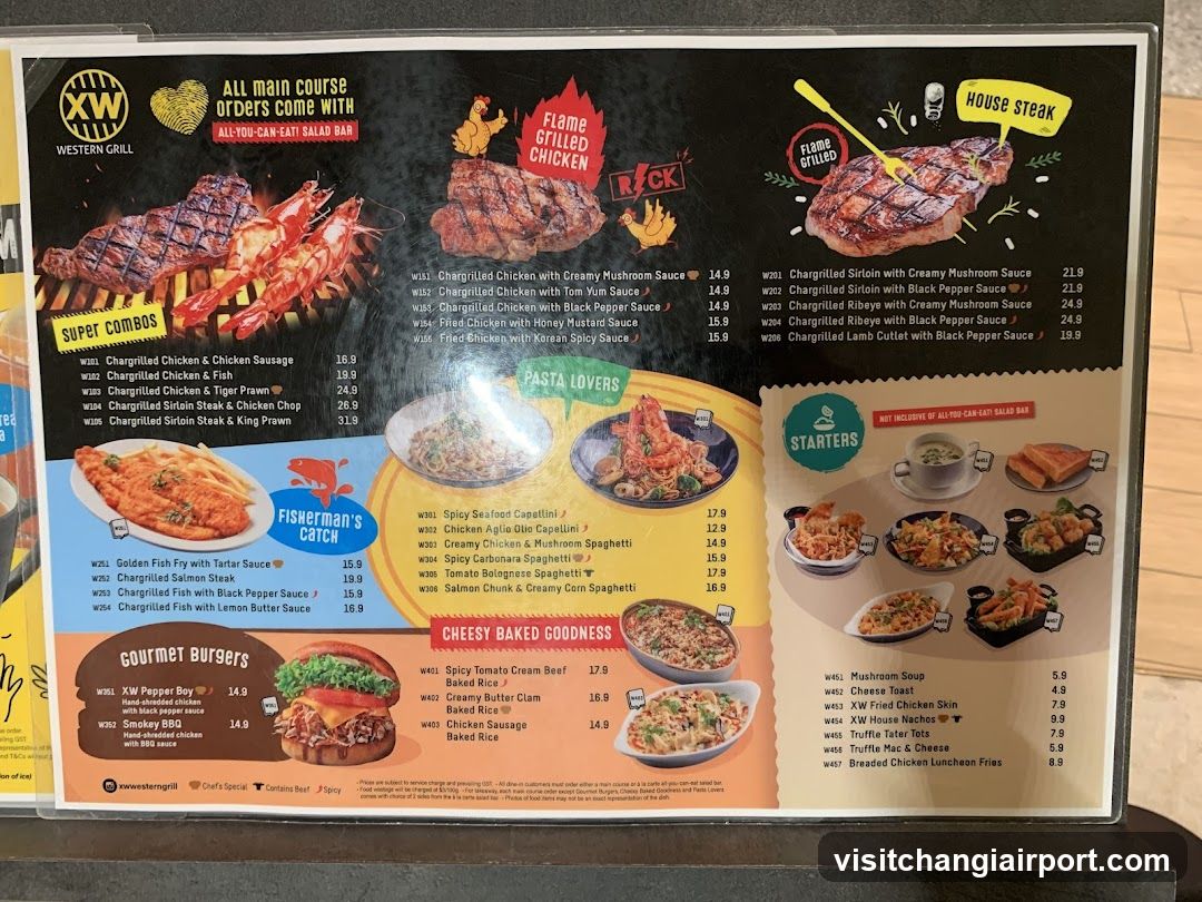 Western Grill Menu Board