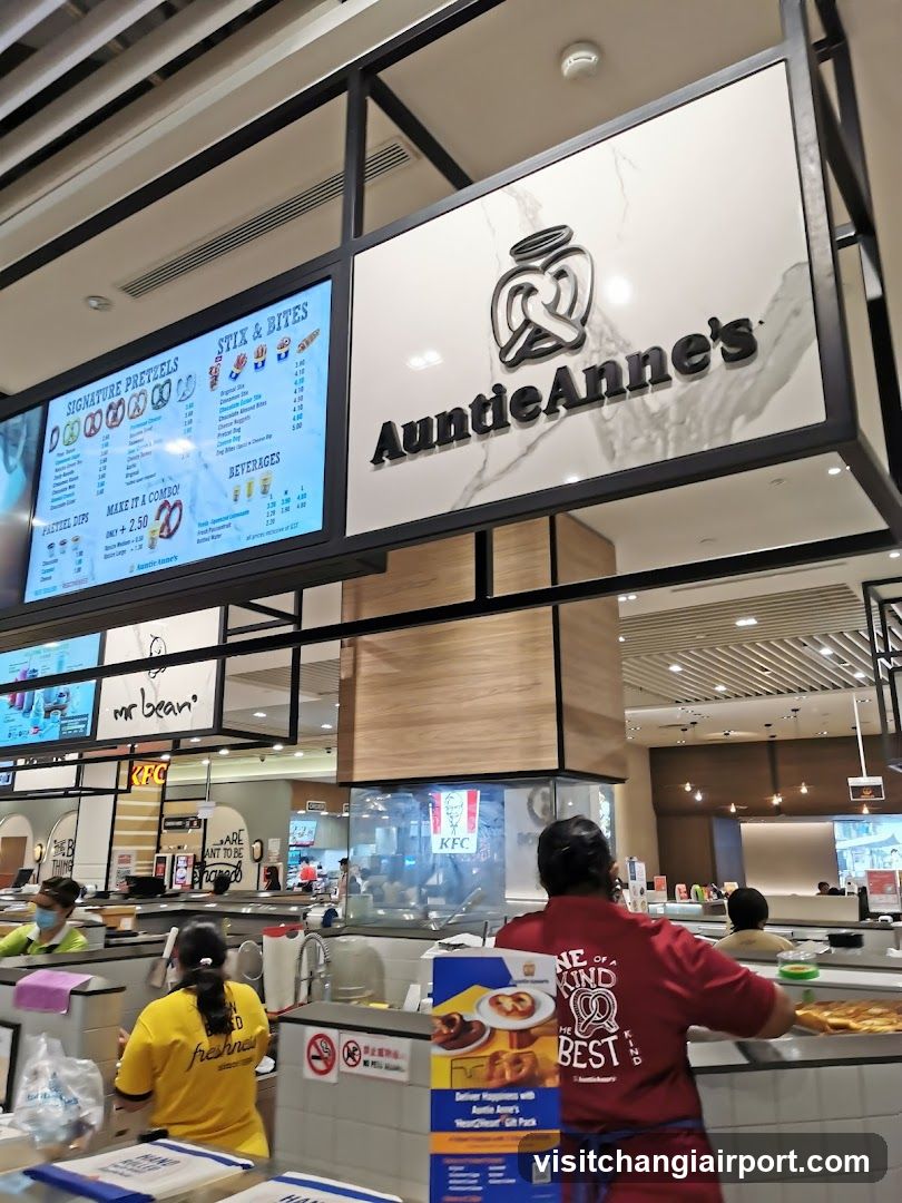 Auntie Anne's Food Court Scene