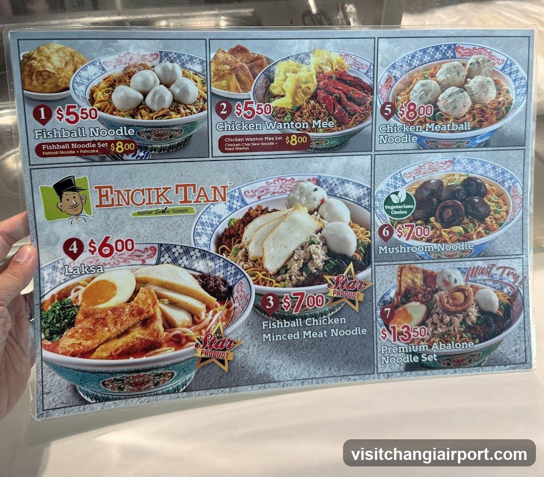 Encik Tan Menu Board