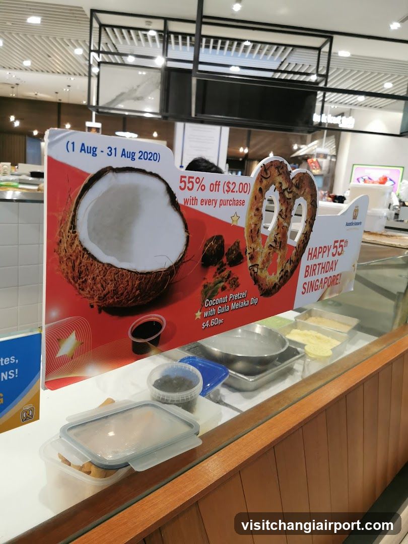 Coconut Pretzel Promotion Sign