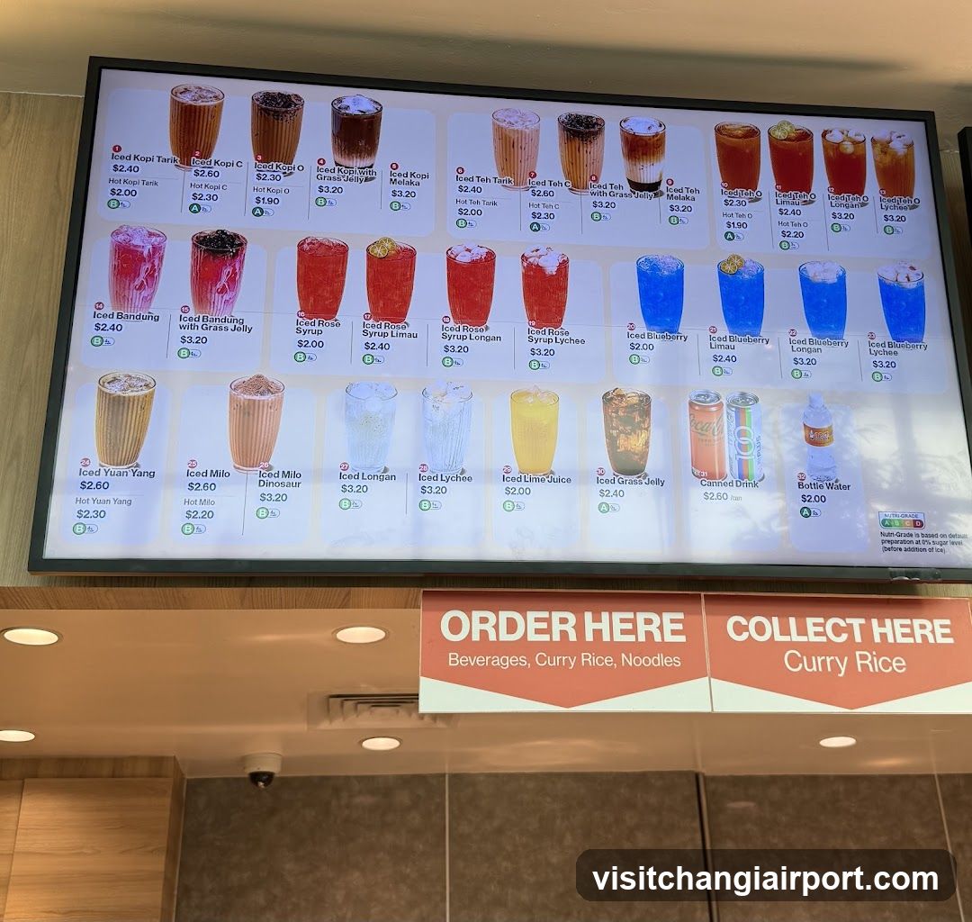 Iced Tea & Beverage Menu Board