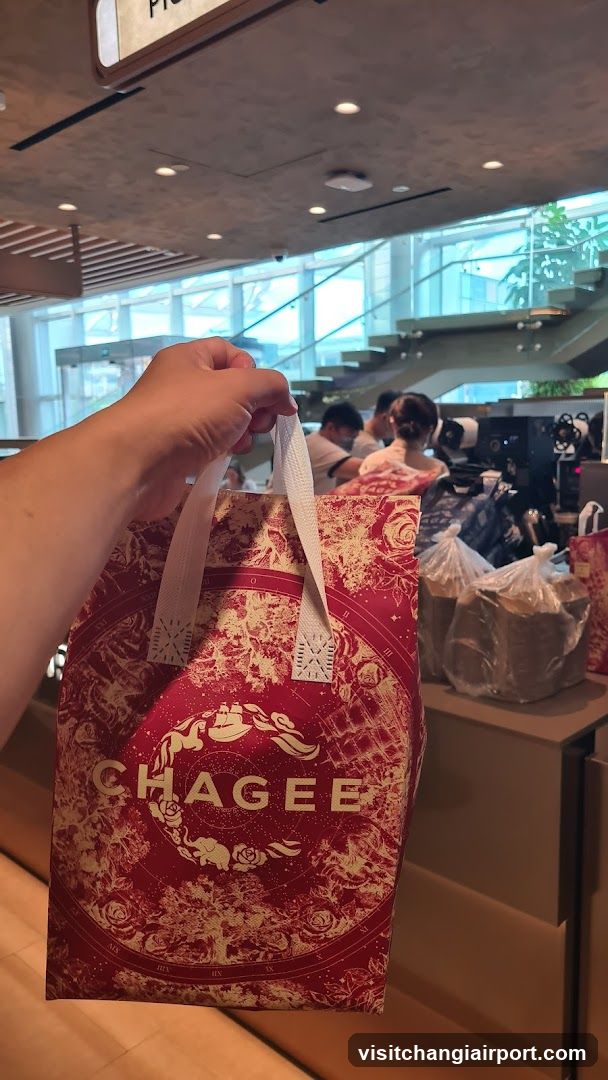 Chagee Bag in Store Interior