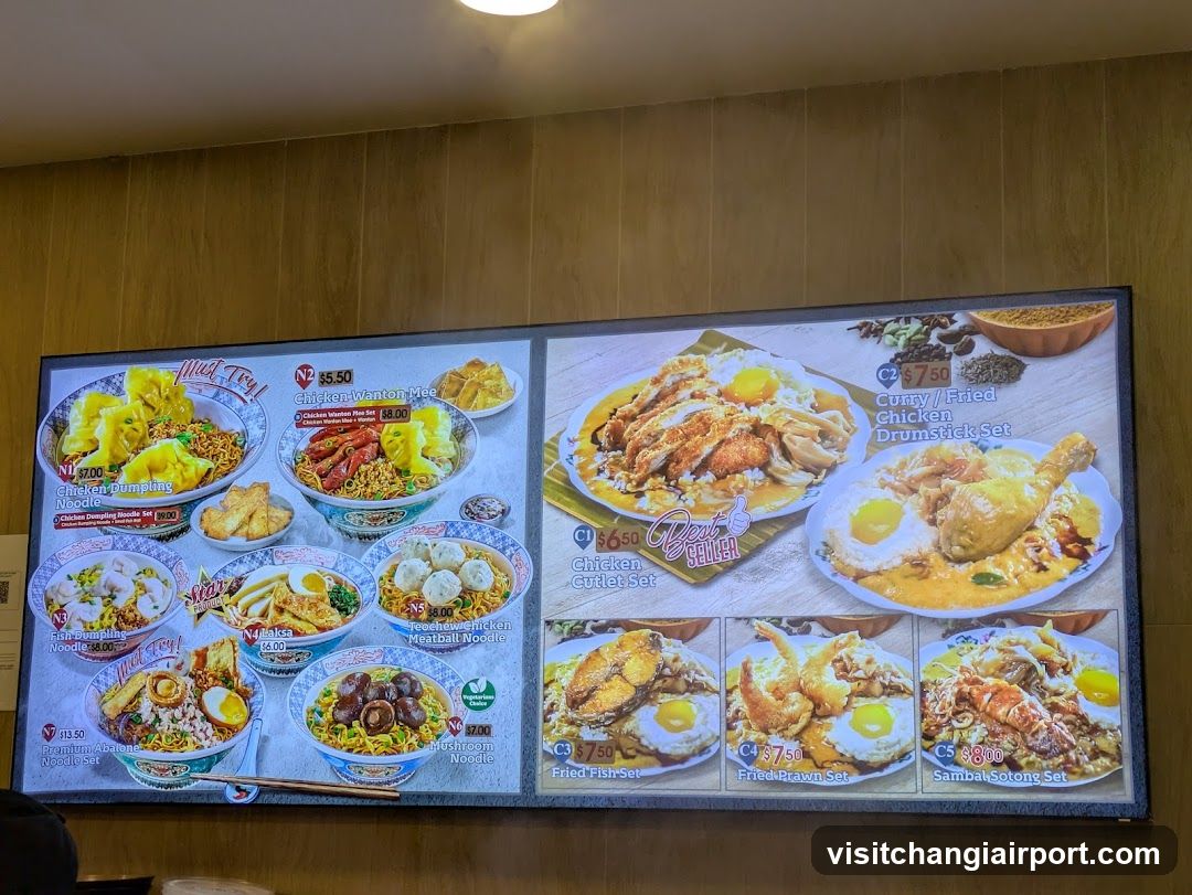 Restaurant Menu Board Display