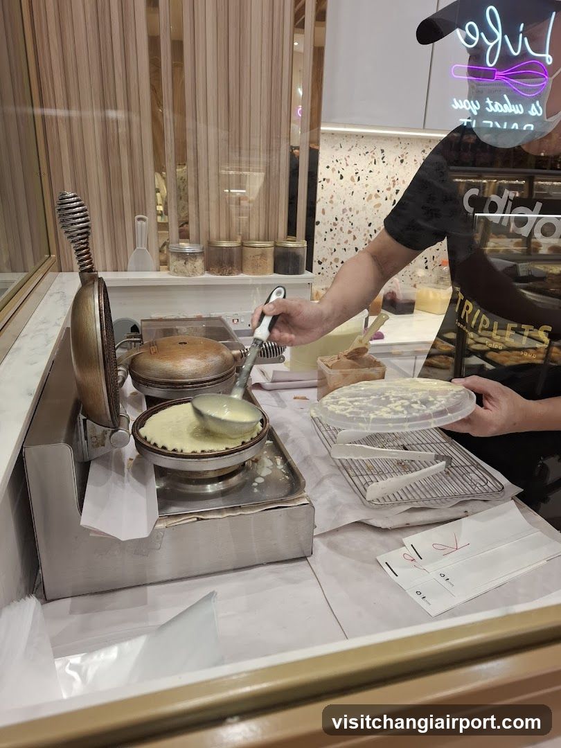 Custard Waffle Preparation