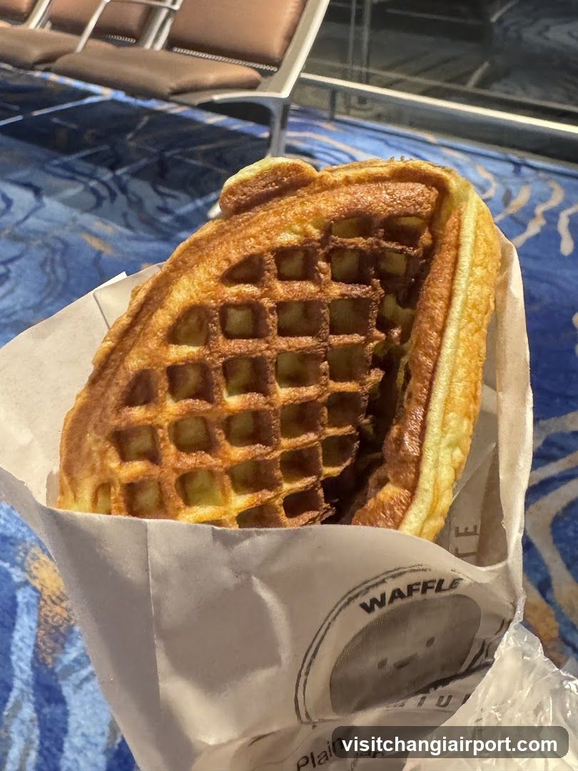 Waffle Sandwich in Paper Wrapper