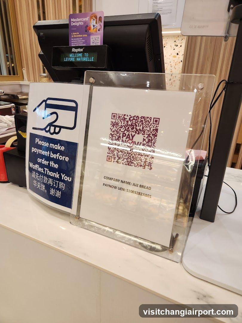 Payment Instructions at Counter