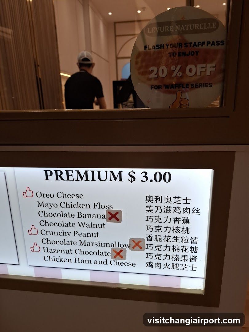 Premium Waffle Menu