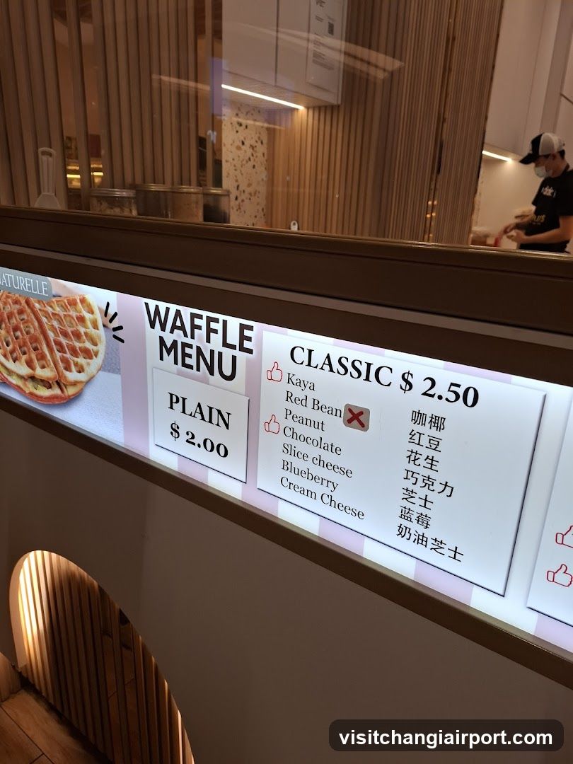 Waffle Menu Display