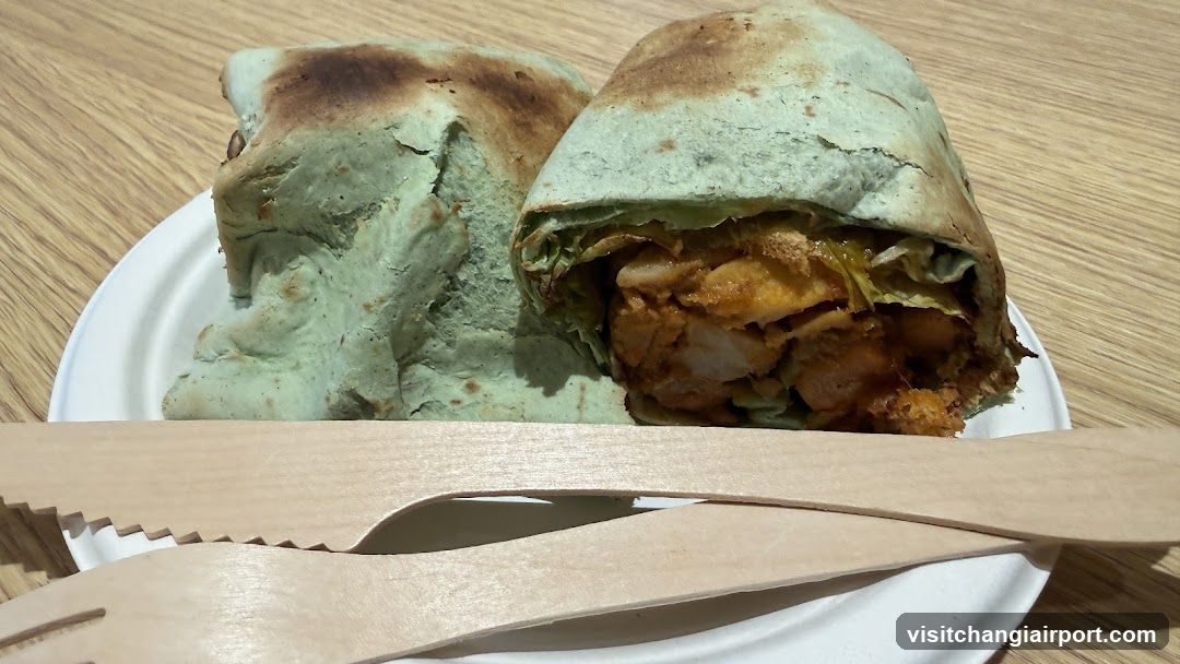 Grilled Wrap with Chicken and Lettuce