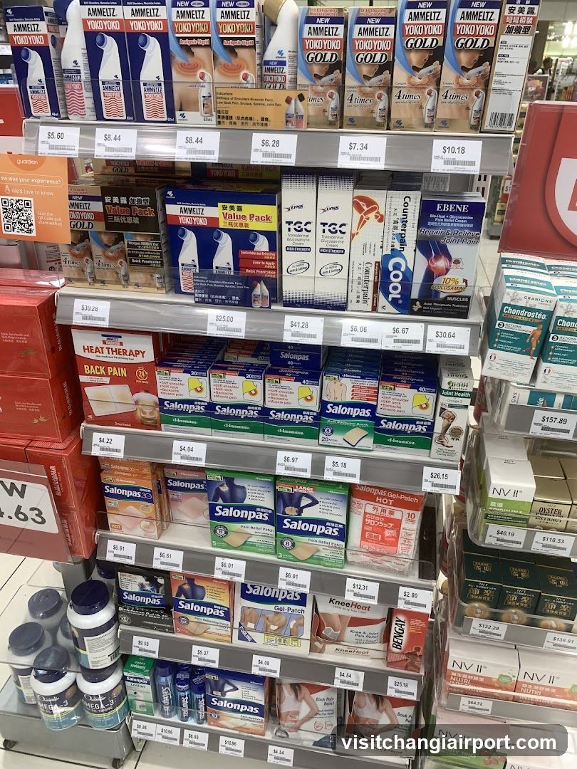 Aisle of health and beauty products in a store