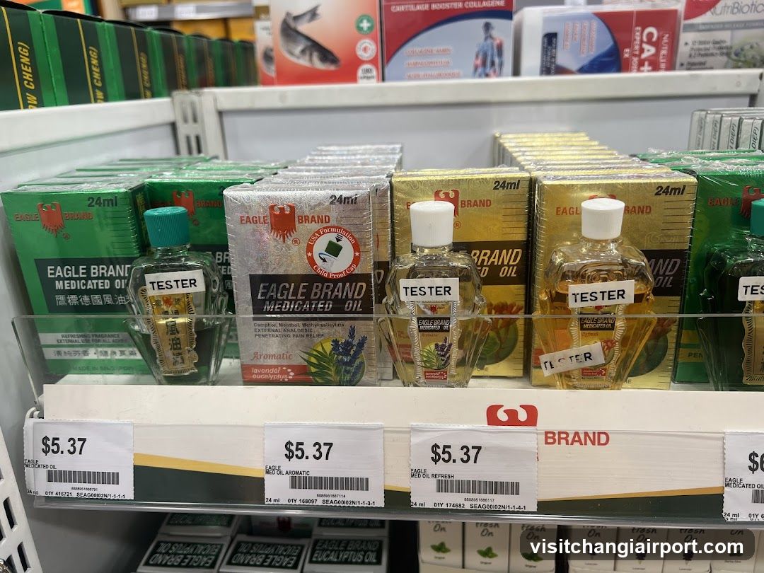 Eagle Brand Medicated Oil Display