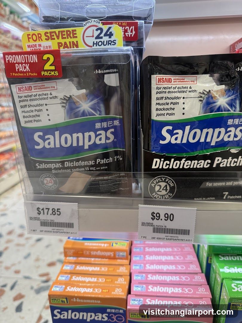 Salonpas Pain Relief Patches Display