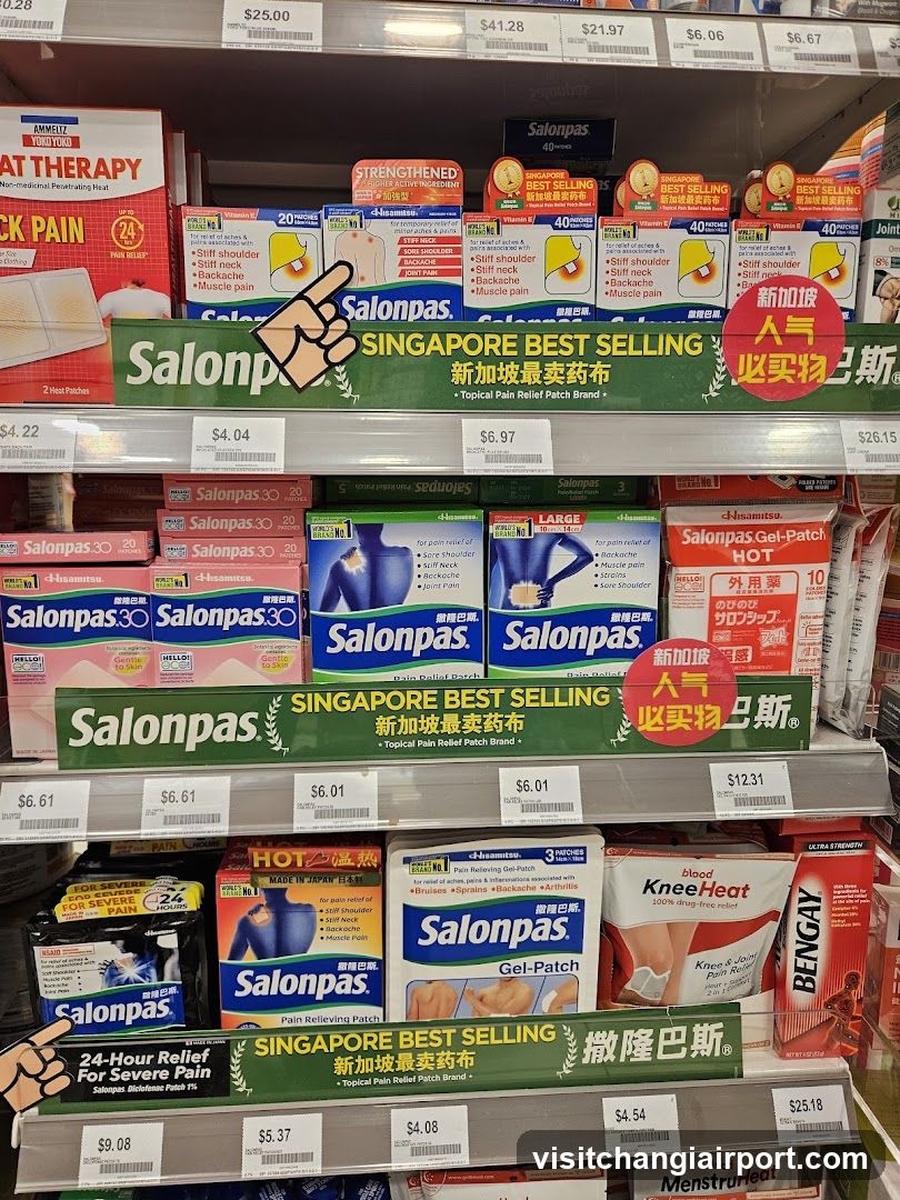 Salonpas Pain Relief Products Display