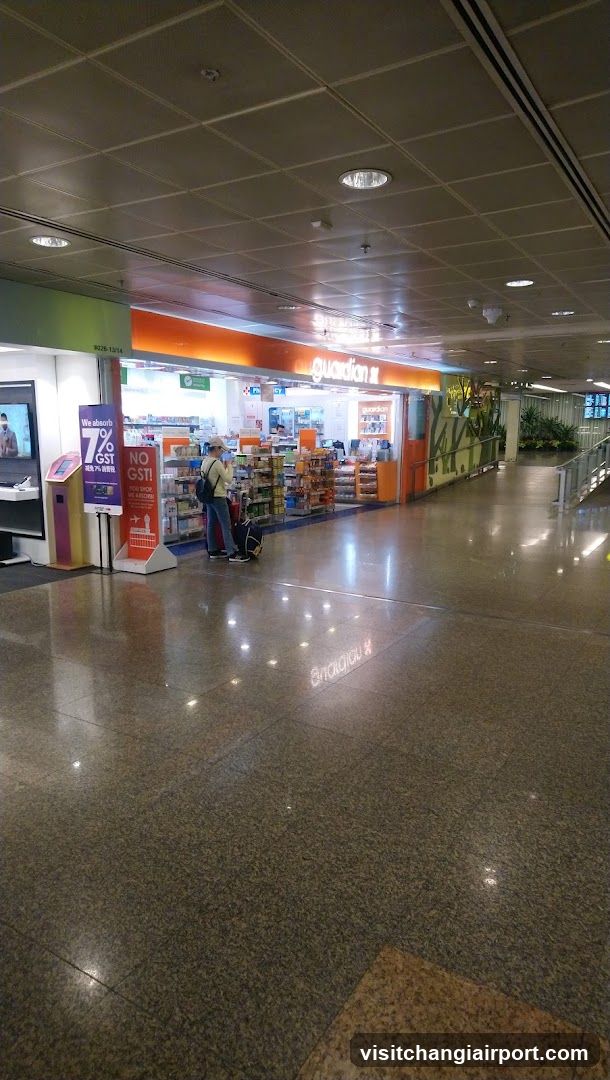 Airport Terminal Interior with Guardian Store