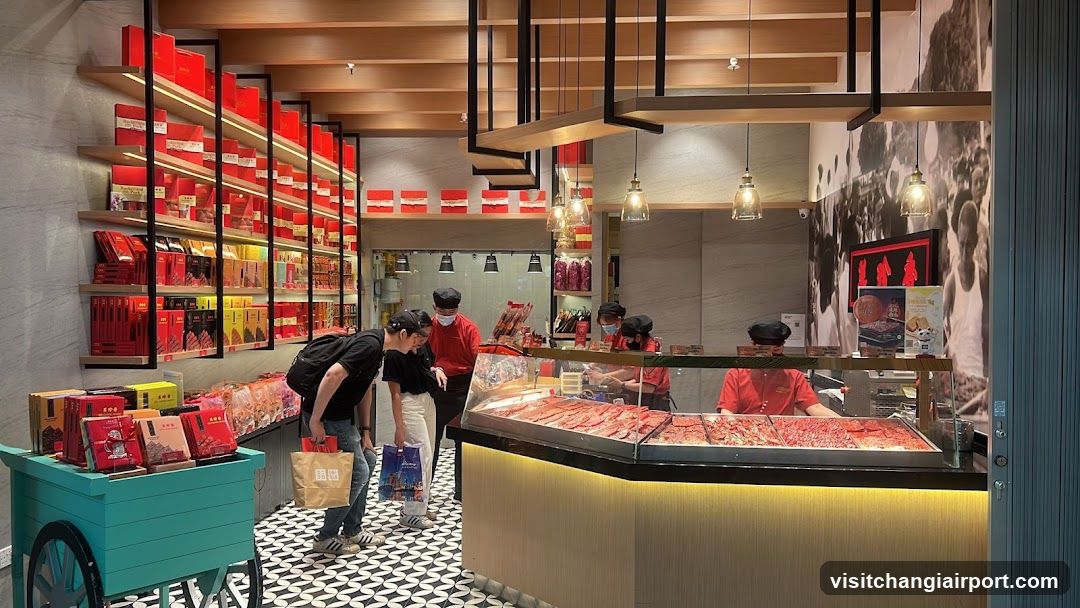 Meat Shop Interior with Customers