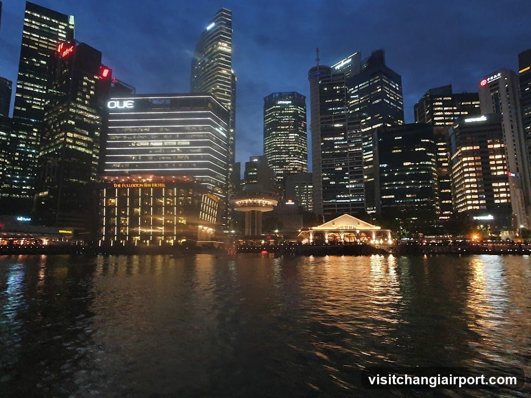 Night Cityscape with Waterfront View