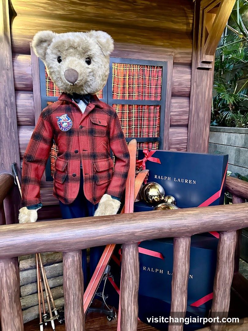 Teddy Bear in Plaid Jacket with Ralph Lauren Gifts