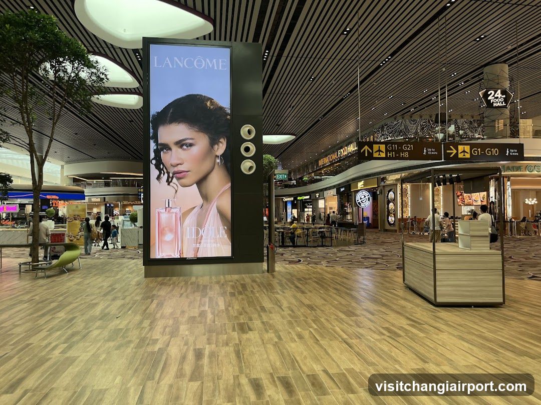 Lancome Idol Advertisement in Airport Terminal