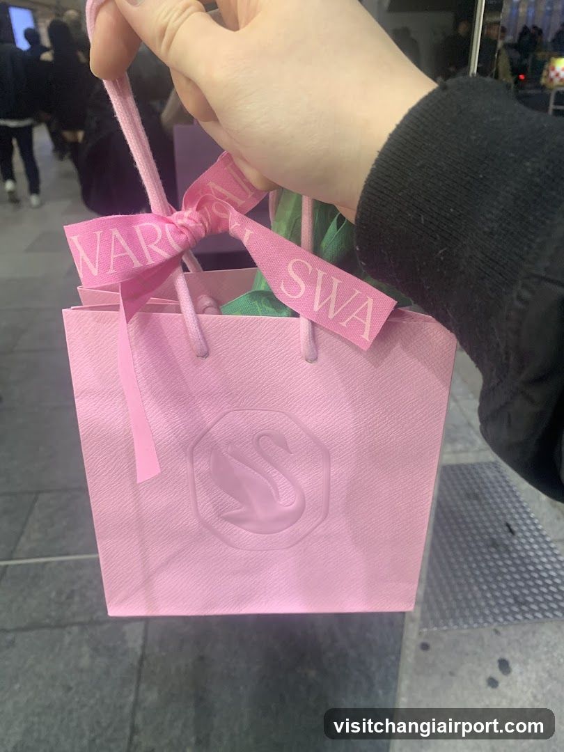 Pink Swarovski Gift Bag