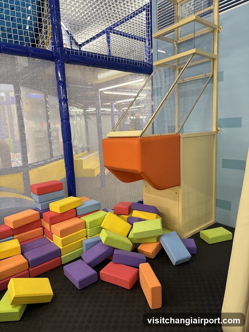 Indoor Play Area with Foam Blocks