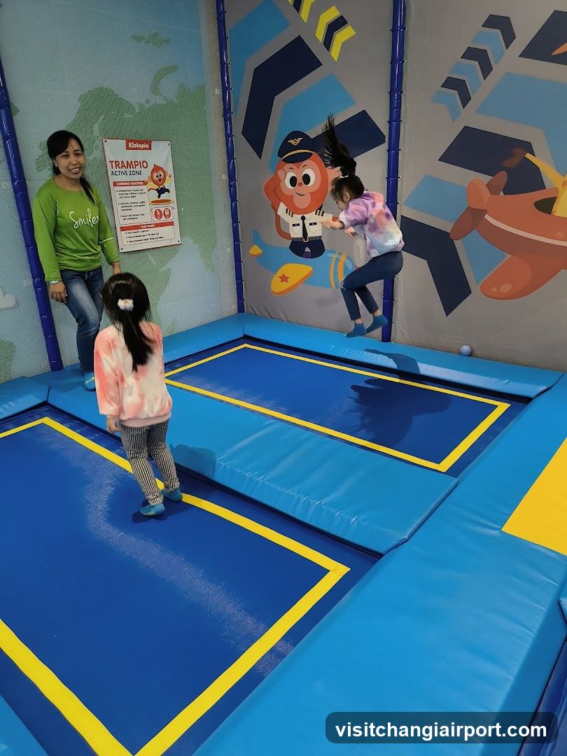 Indoor Trampoline Play Area