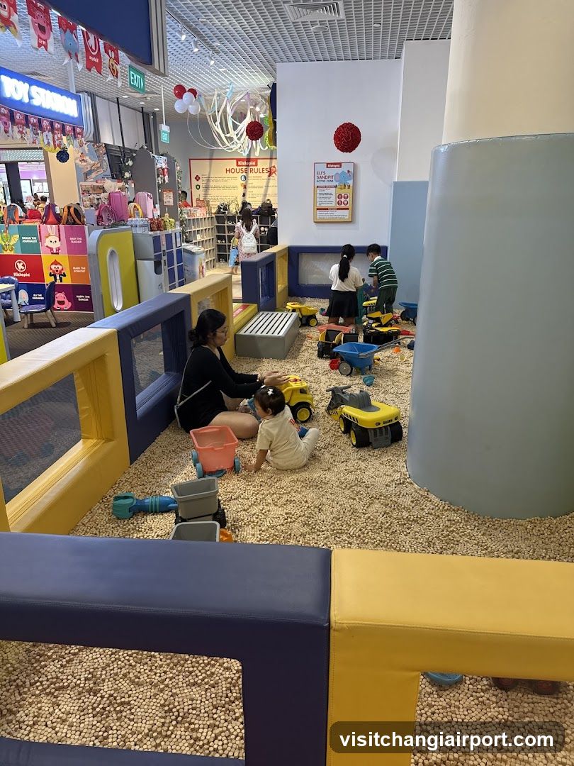 Play Area with Toys and Children