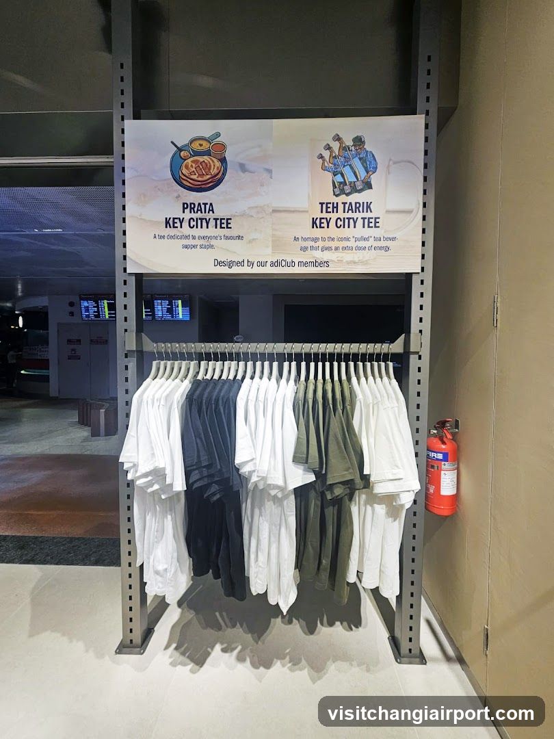 Teh Tarik and Prata Key City Tee Display