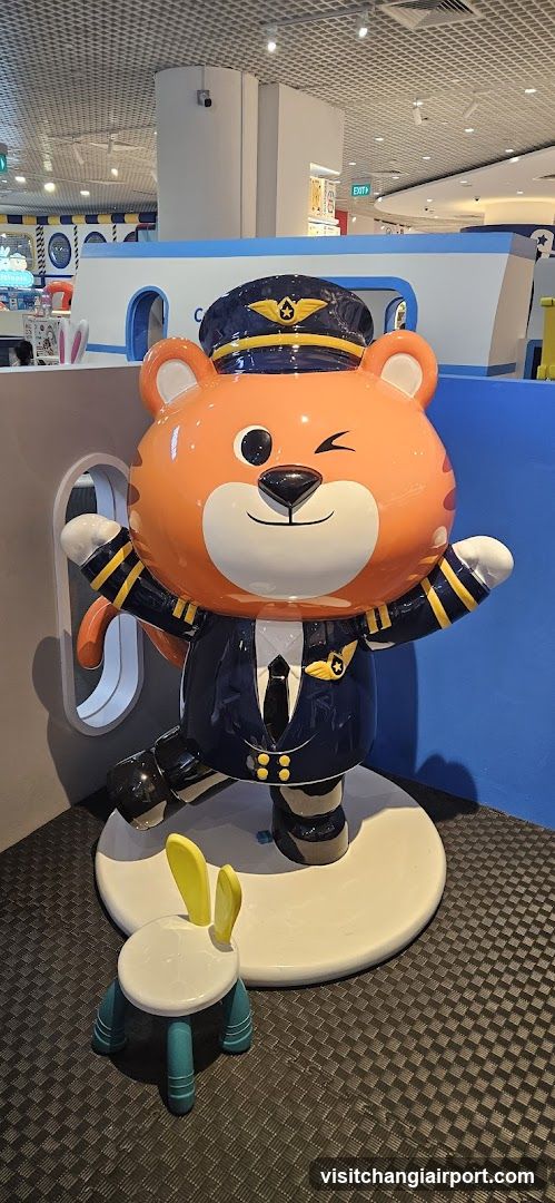 Pilot Bear Statue in Play Area