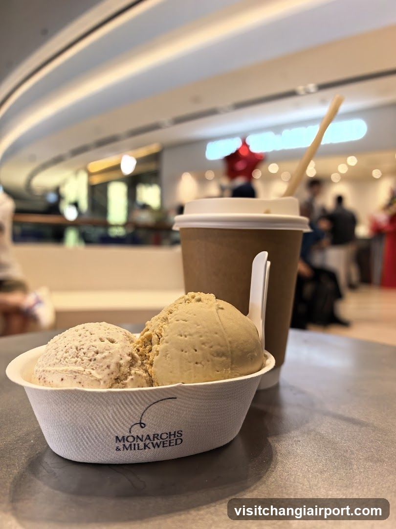 Ice Cream and Coffee in Mall