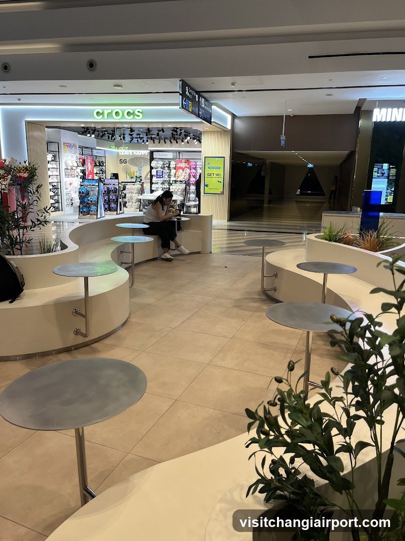 Shopping Mall Interior with Crocs Store