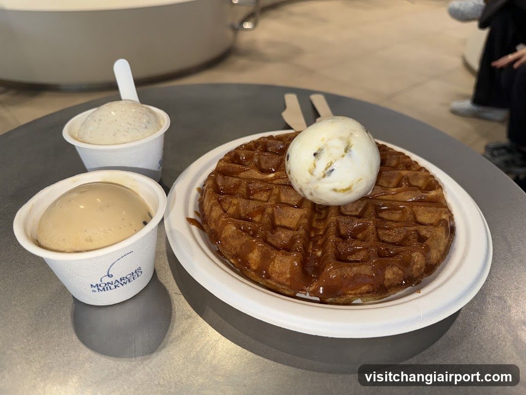 Waffle and Ice Cream
