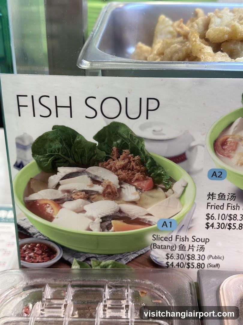 Fish Soup Menu Display