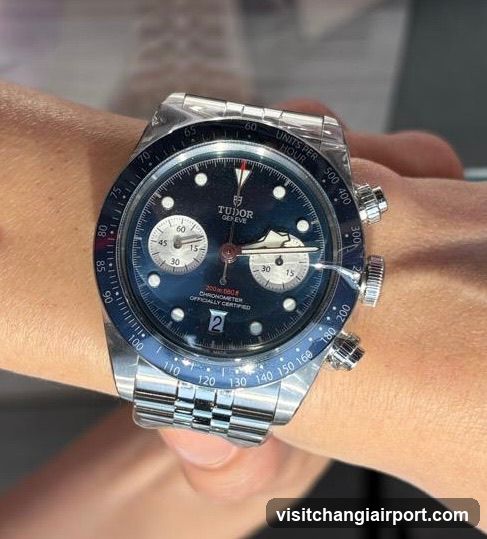 Tudor Black Bay Chronograph on wrist