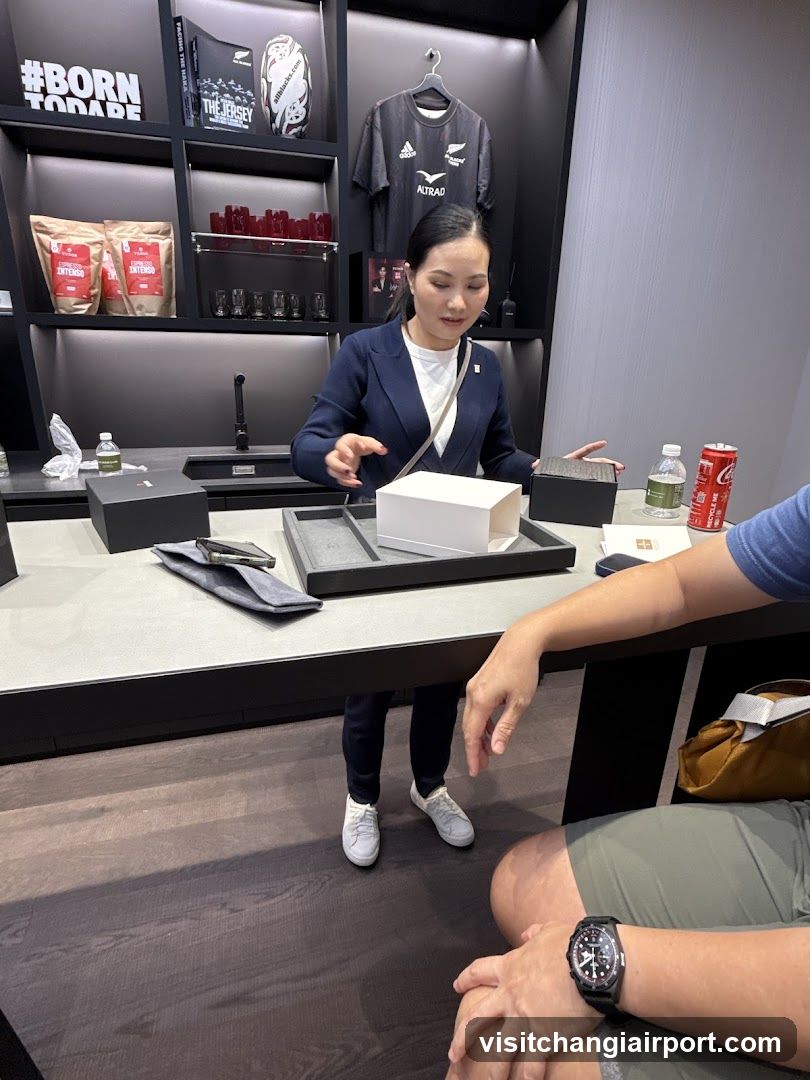 Store Interior with Staff and Products