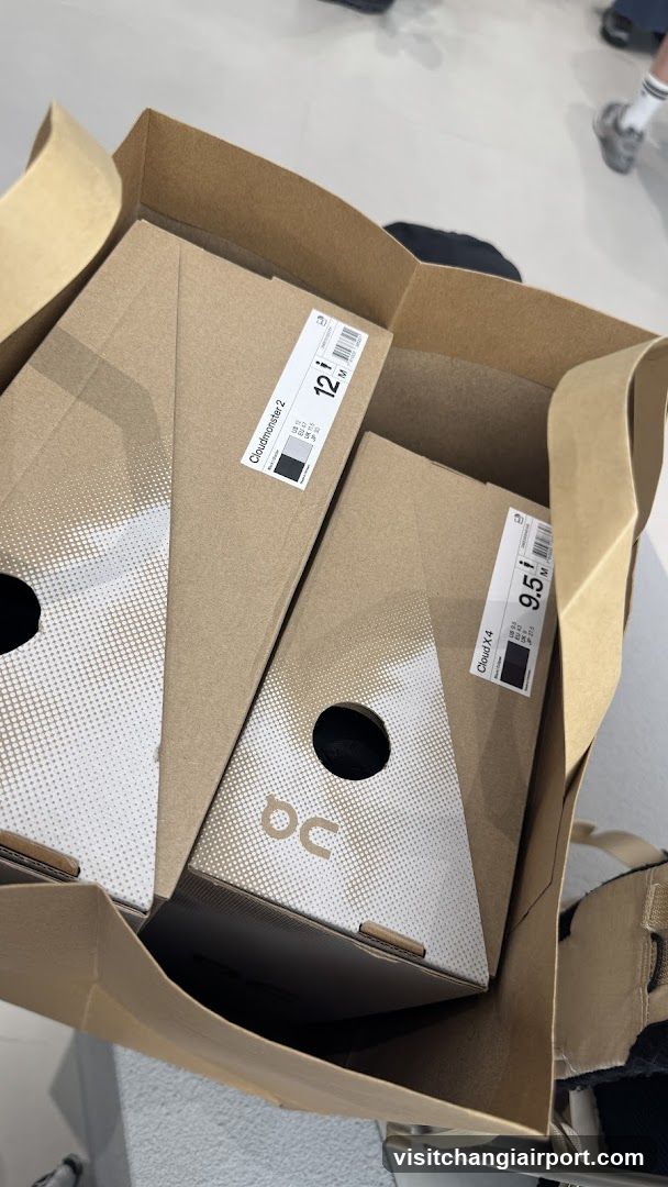 Shoe Boxes in Shopping Bag