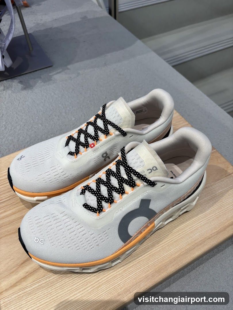 On Running Shoes Display