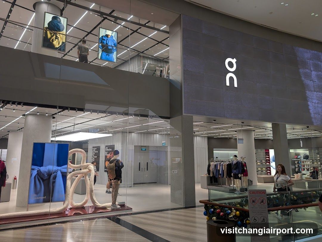 Shopping Mall Interior with Storefronts and Displays