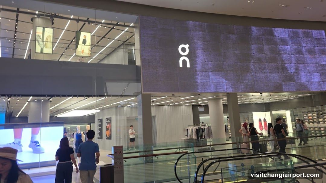 Shopping Mall Interior with Storefront Display