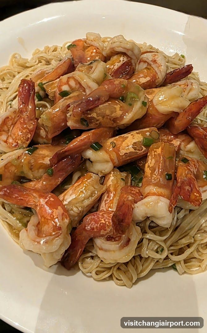 Shrimp and Noodles Dish